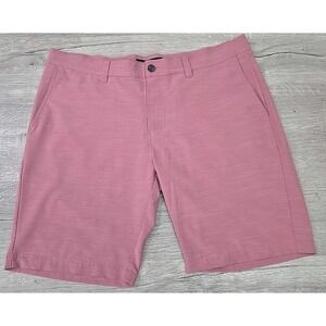 Travis Mathew On a Boat size 38 Golf Shorts 1MW204 Heather Ruby Wine Lightweight